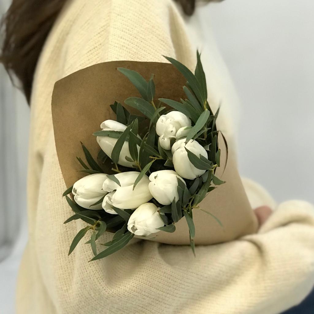 Insta букеты Букет Белый плен