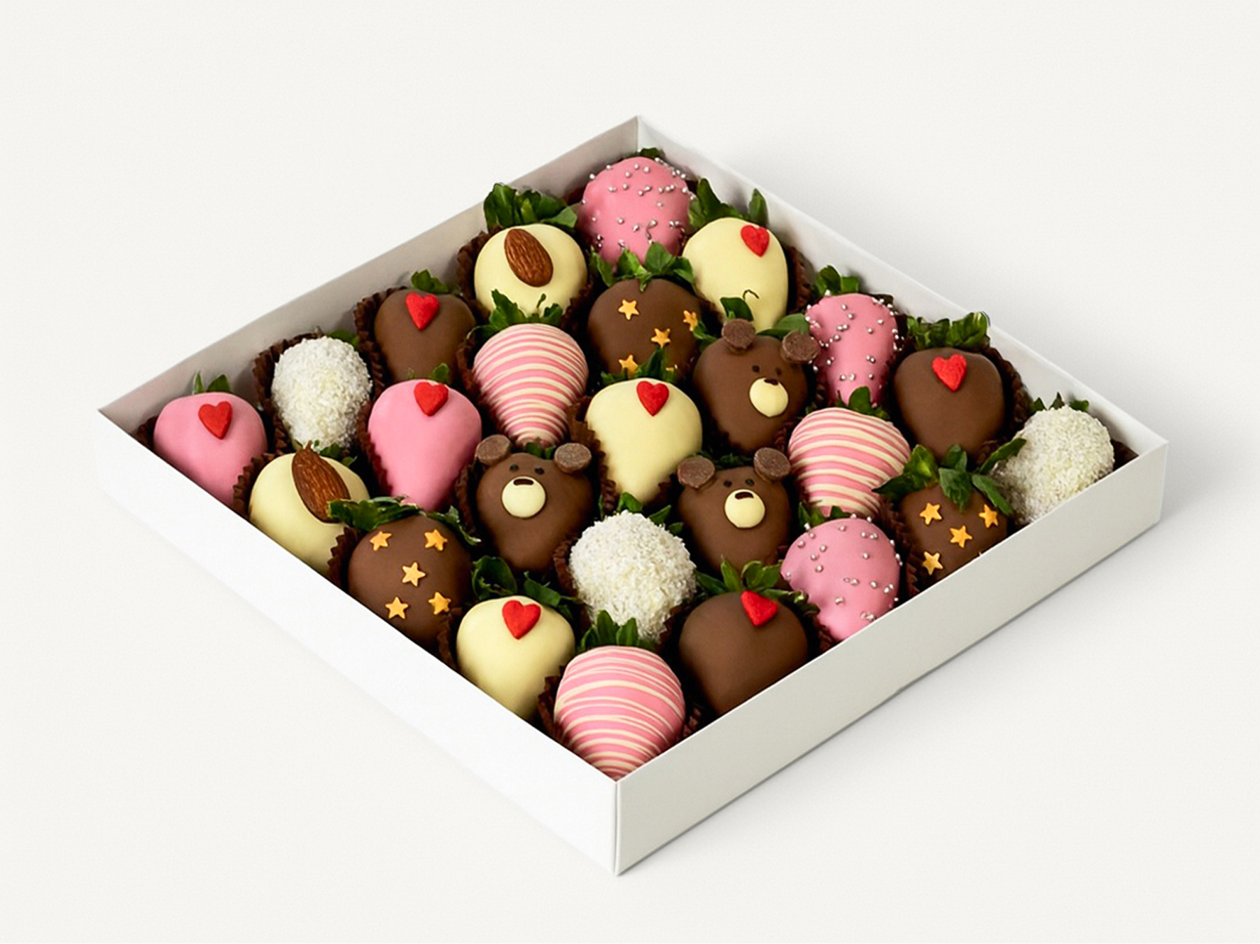 Для crm Набор клубники в шоколаде Мишки на севере L