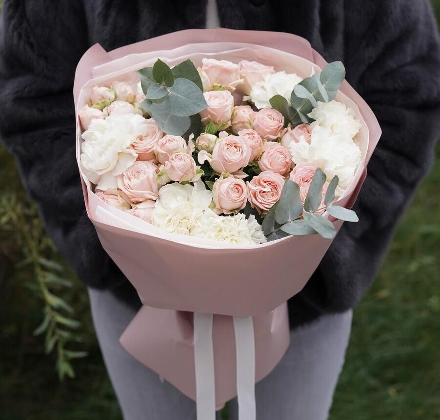 Гвоздики Букет Ванильные мечты