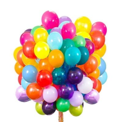 Для crm 100 гелиевых шаров "Ассорти" пастель