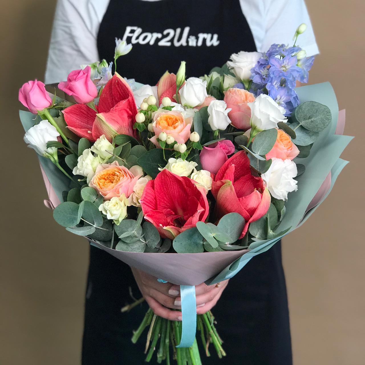 Амариллисы Букет Знойный день