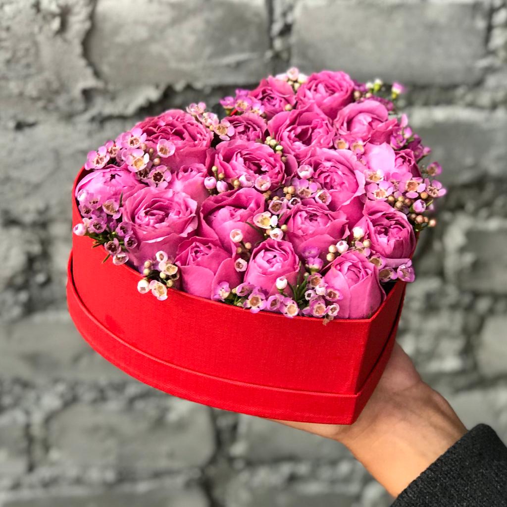 Insta букеты Композиция сердце Первая любовь