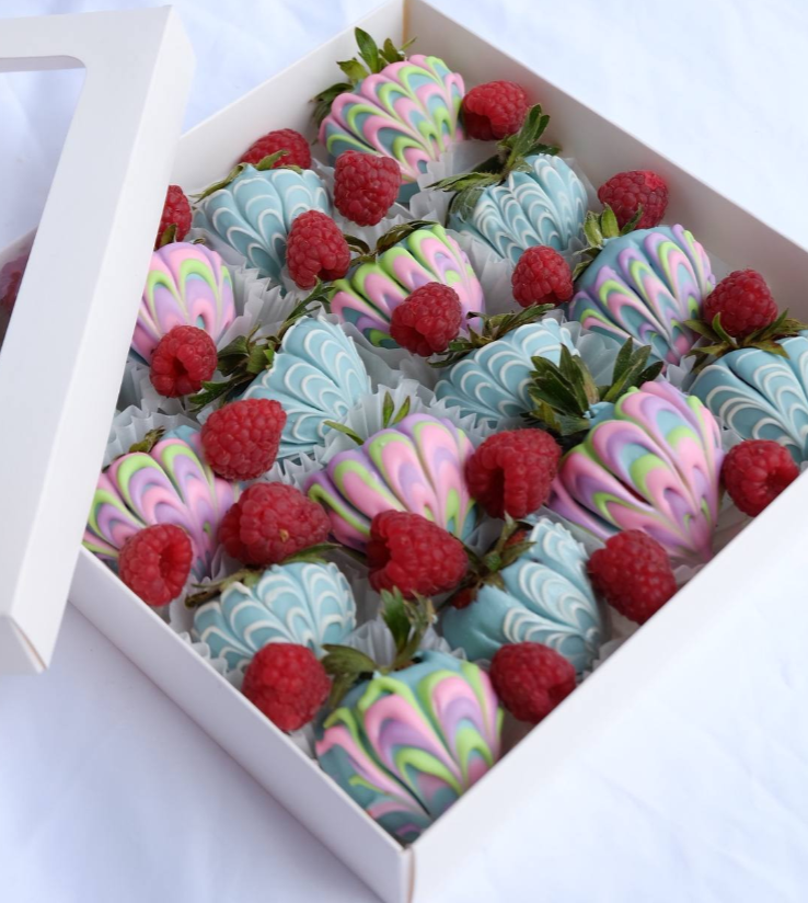 Для crm Клубника в шоколаде 16 штук с малиной