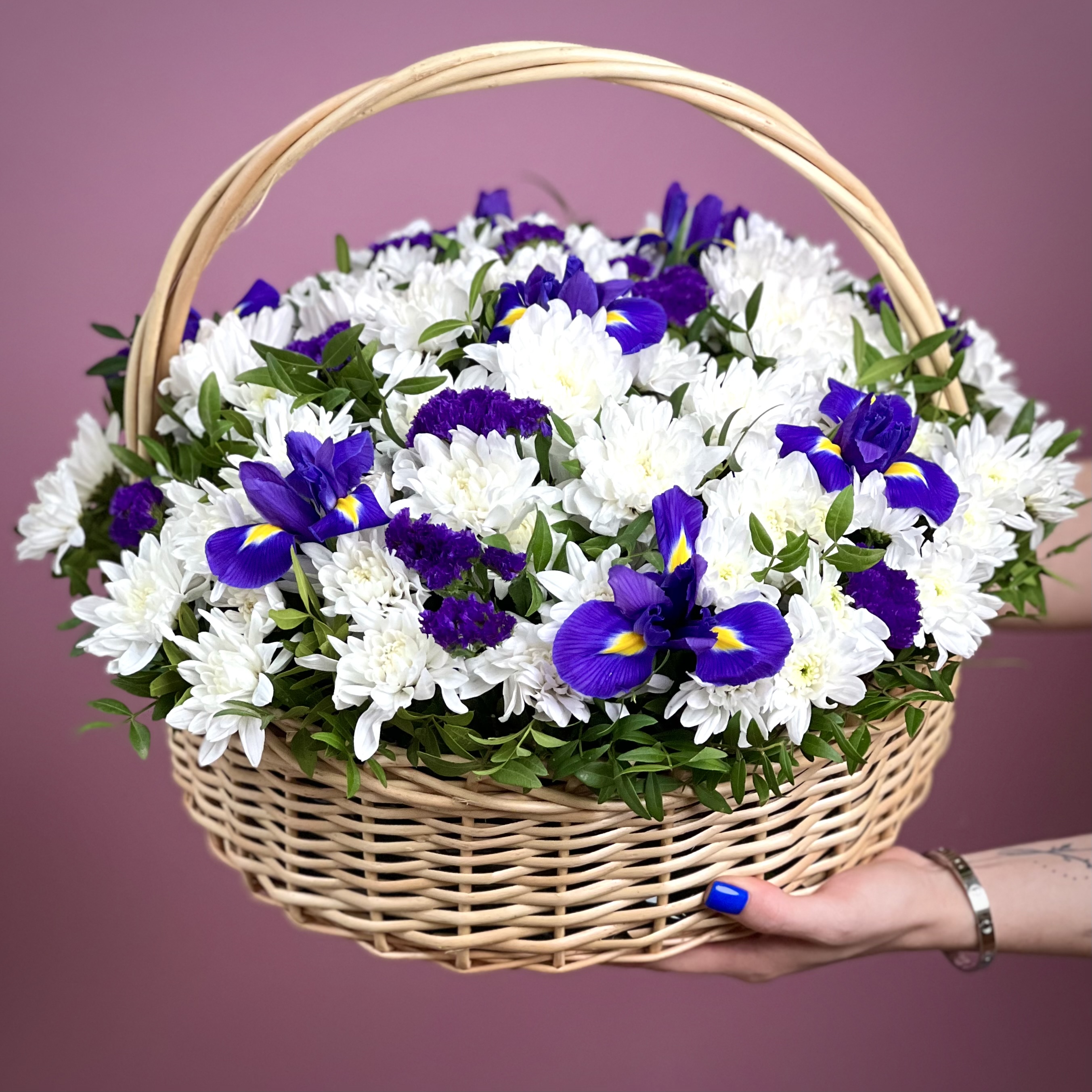 Хризантемы Корзинка Ангела