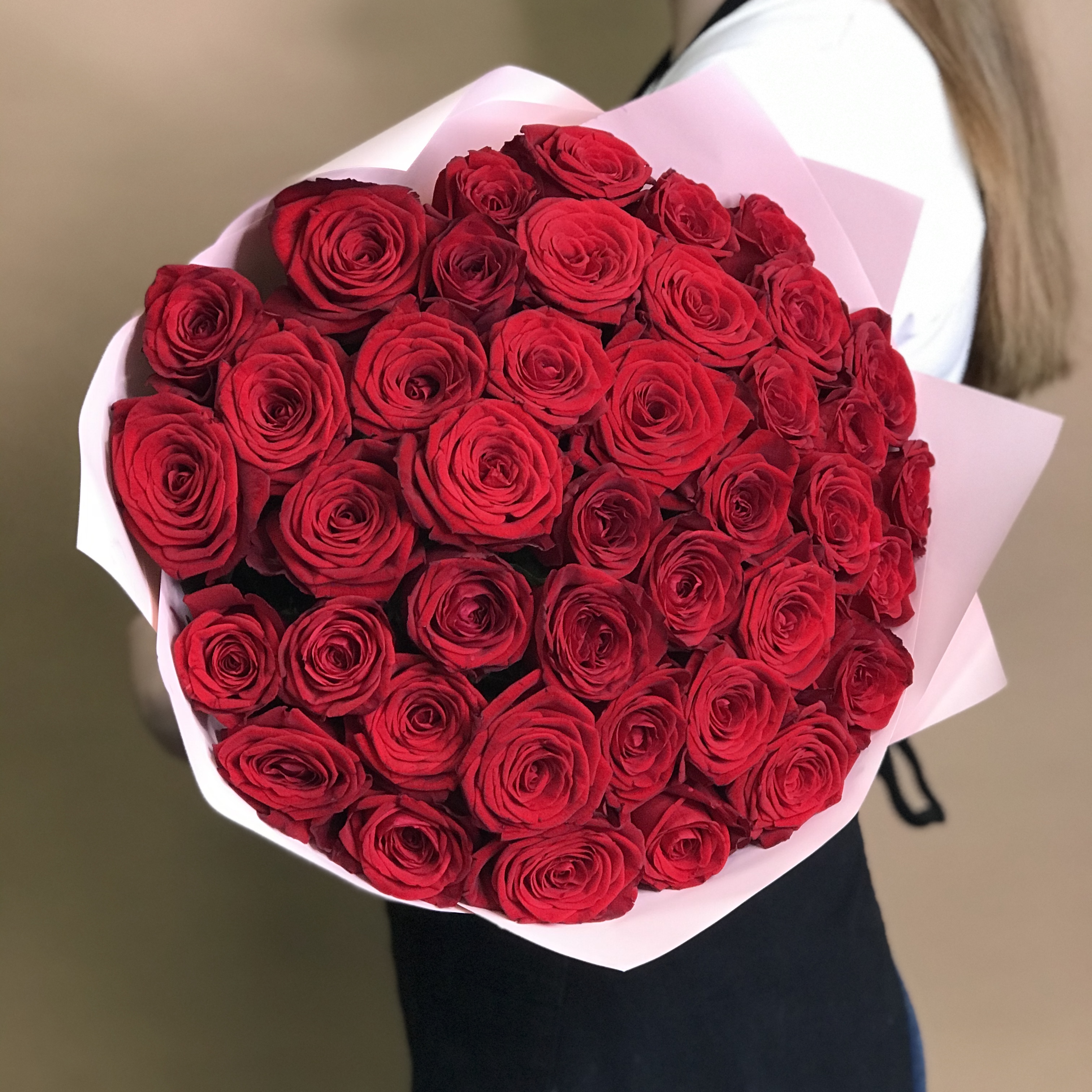 Розы Букет из 41 красной розы (40  см)