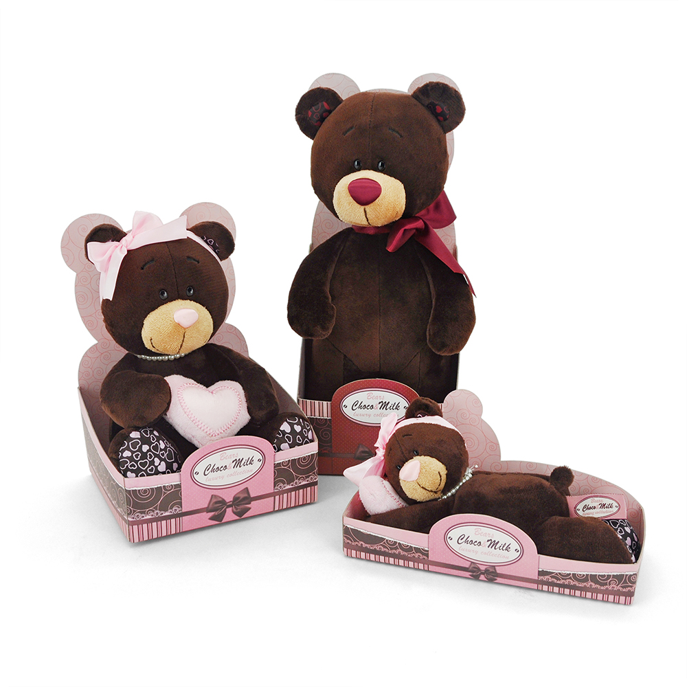 Мягкие игрушки Milk с сердцем (15см)