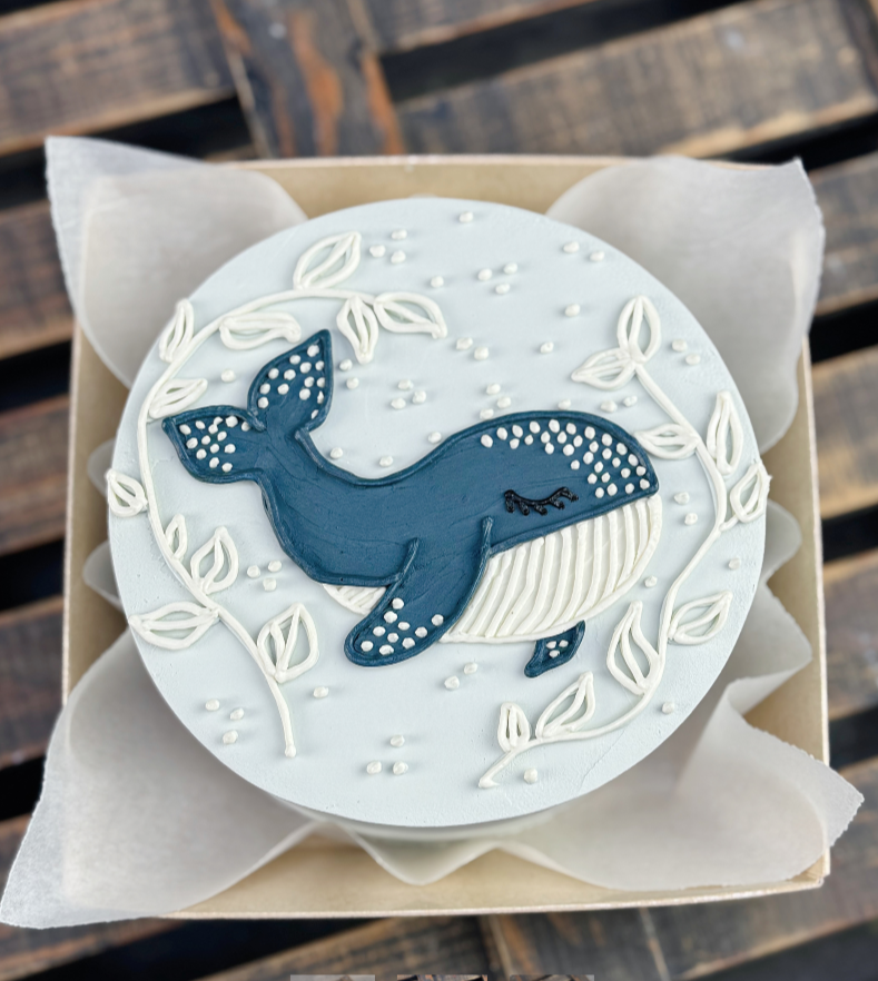 Для crm Бенто-торт "Кит"