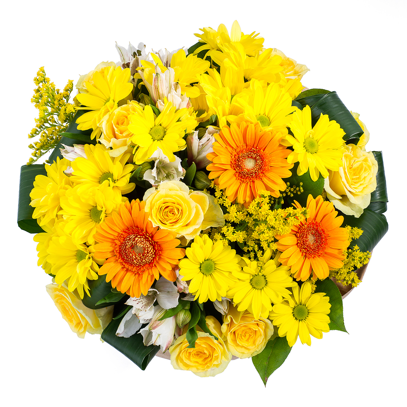 Хризантемы Букет Пчёлка