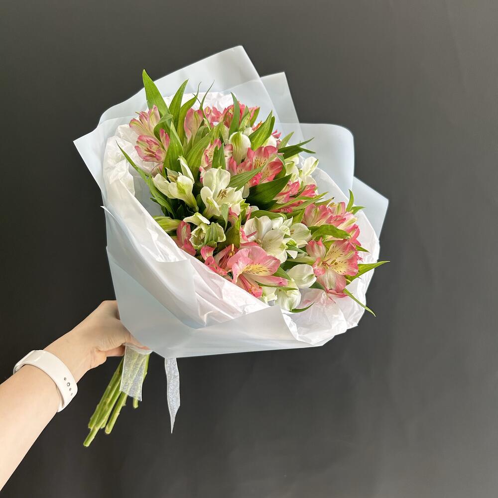 Альстромерии Букет Нежные пёрышки