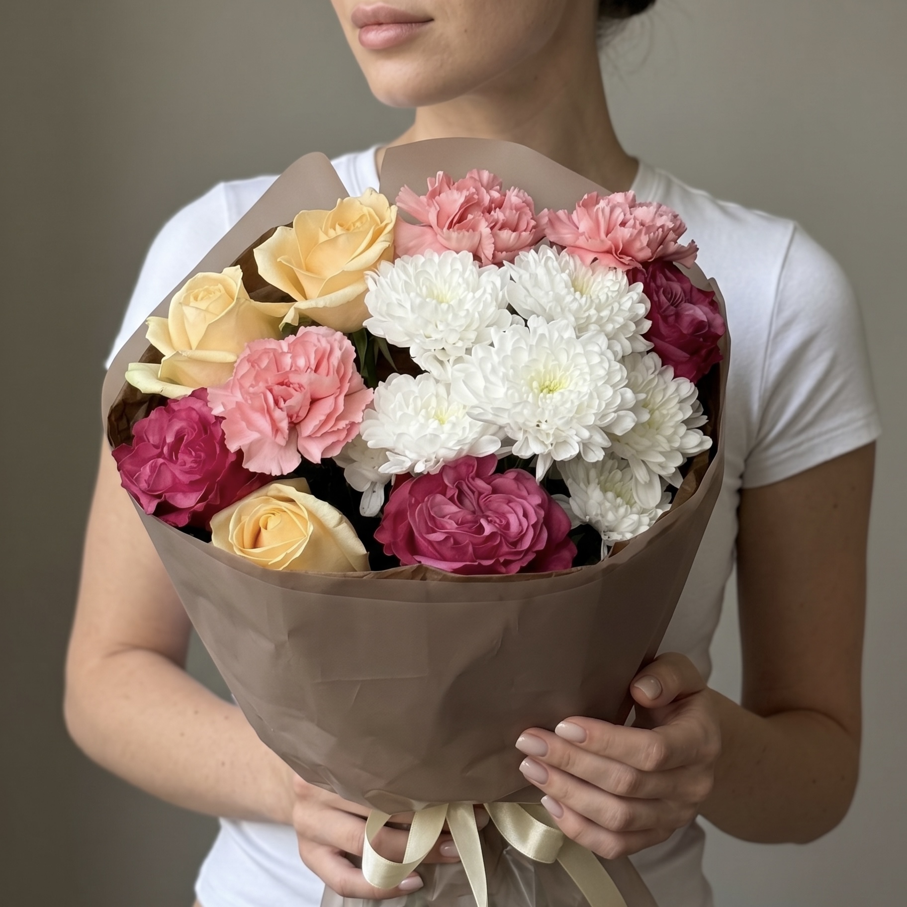 Гвоздики Букет Цветочный десерт