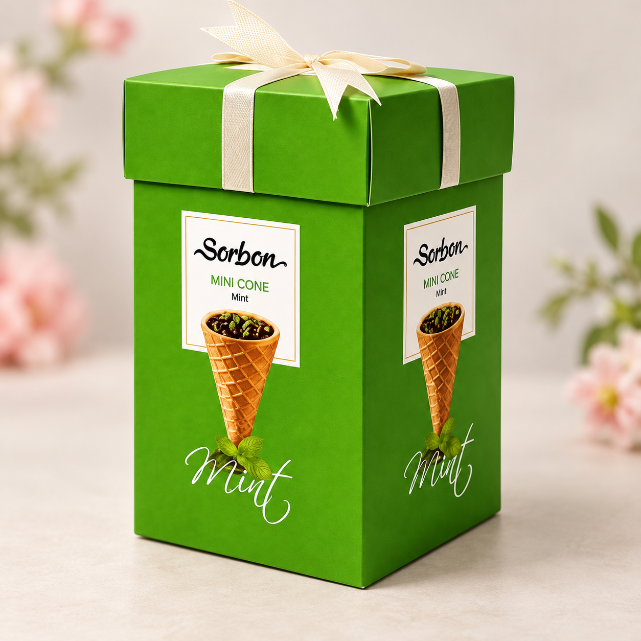 Конфеты к букетам Конфеты Sorbon "Аромат мяты и воздушные зерна" 200гр.