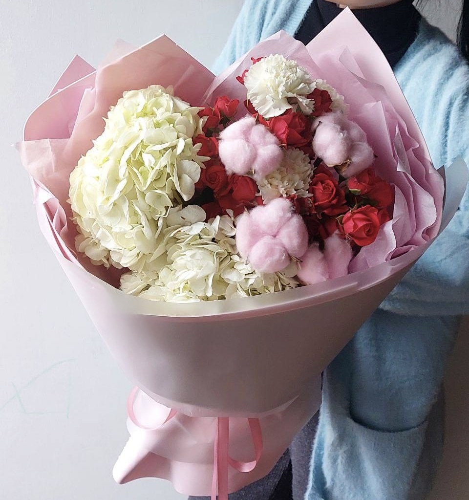 Гортензии Букет Шелковый путь