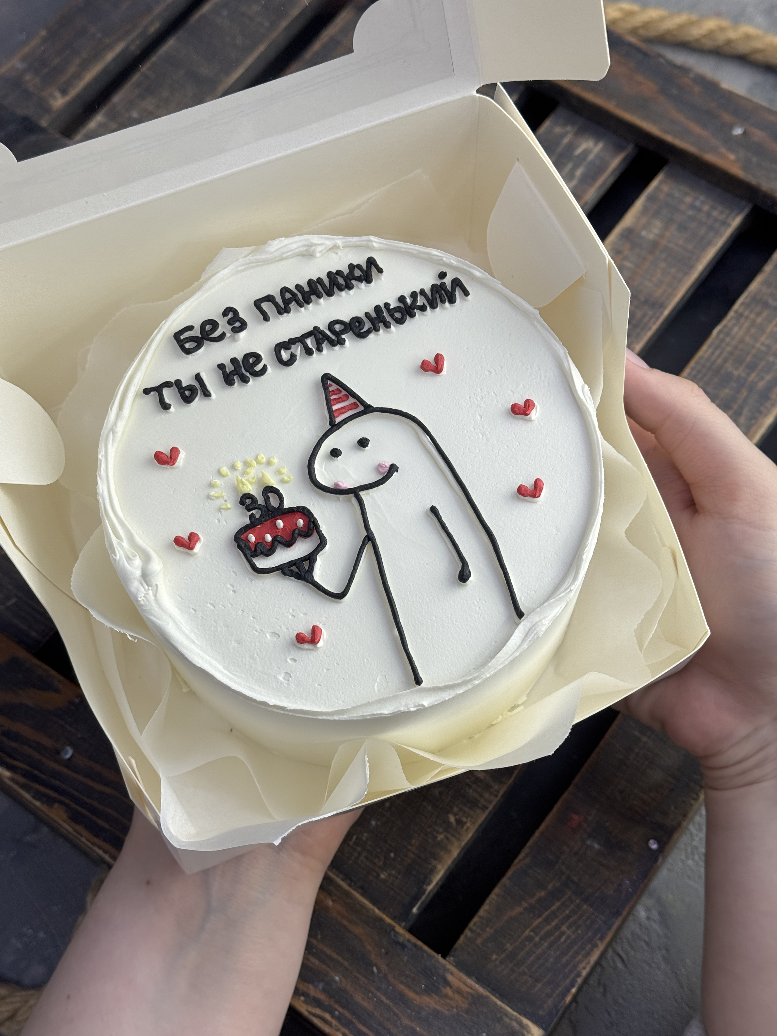 Для crm Бенто-торт "Без паники"