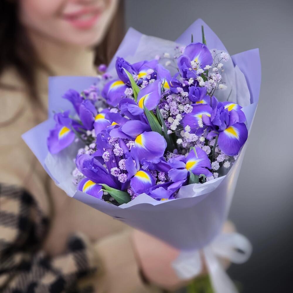 Ирисы Букет Лавандовый фреш