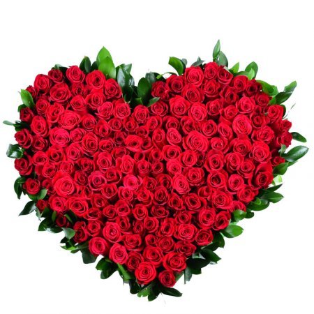 композиция сердце из 101 розы Композиция Сердце из 101 розы