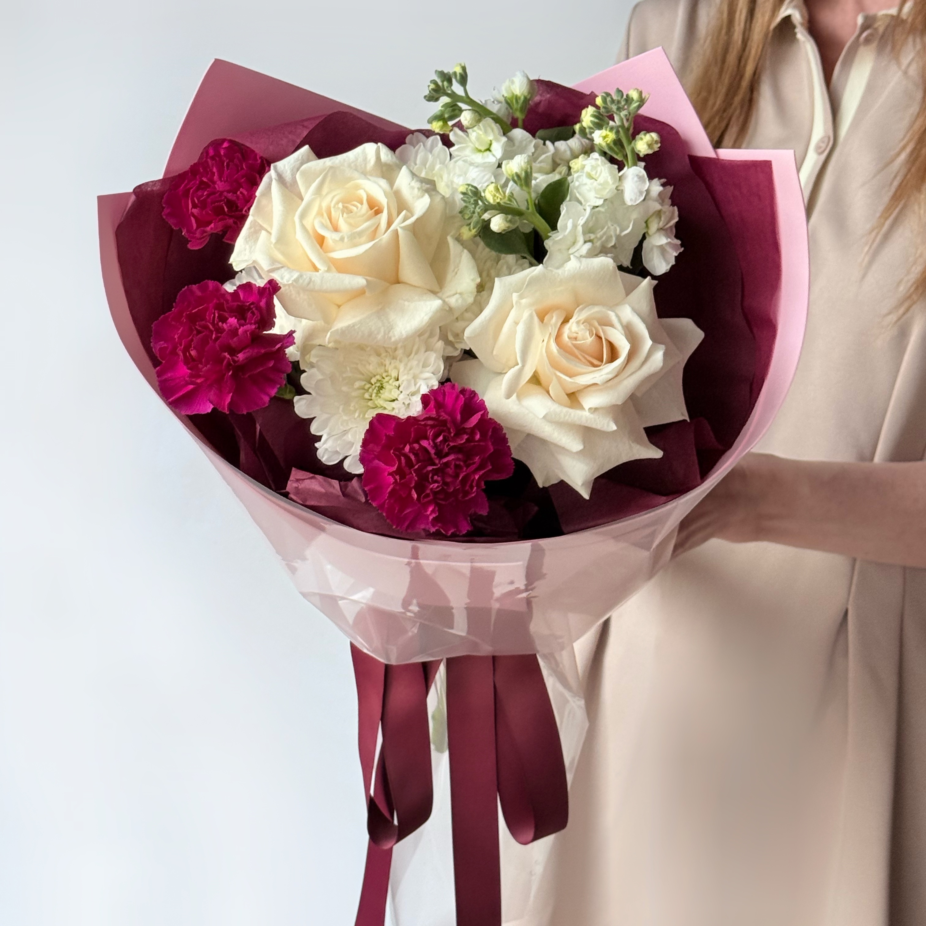 Гвоздики Букет Тепло изнутри