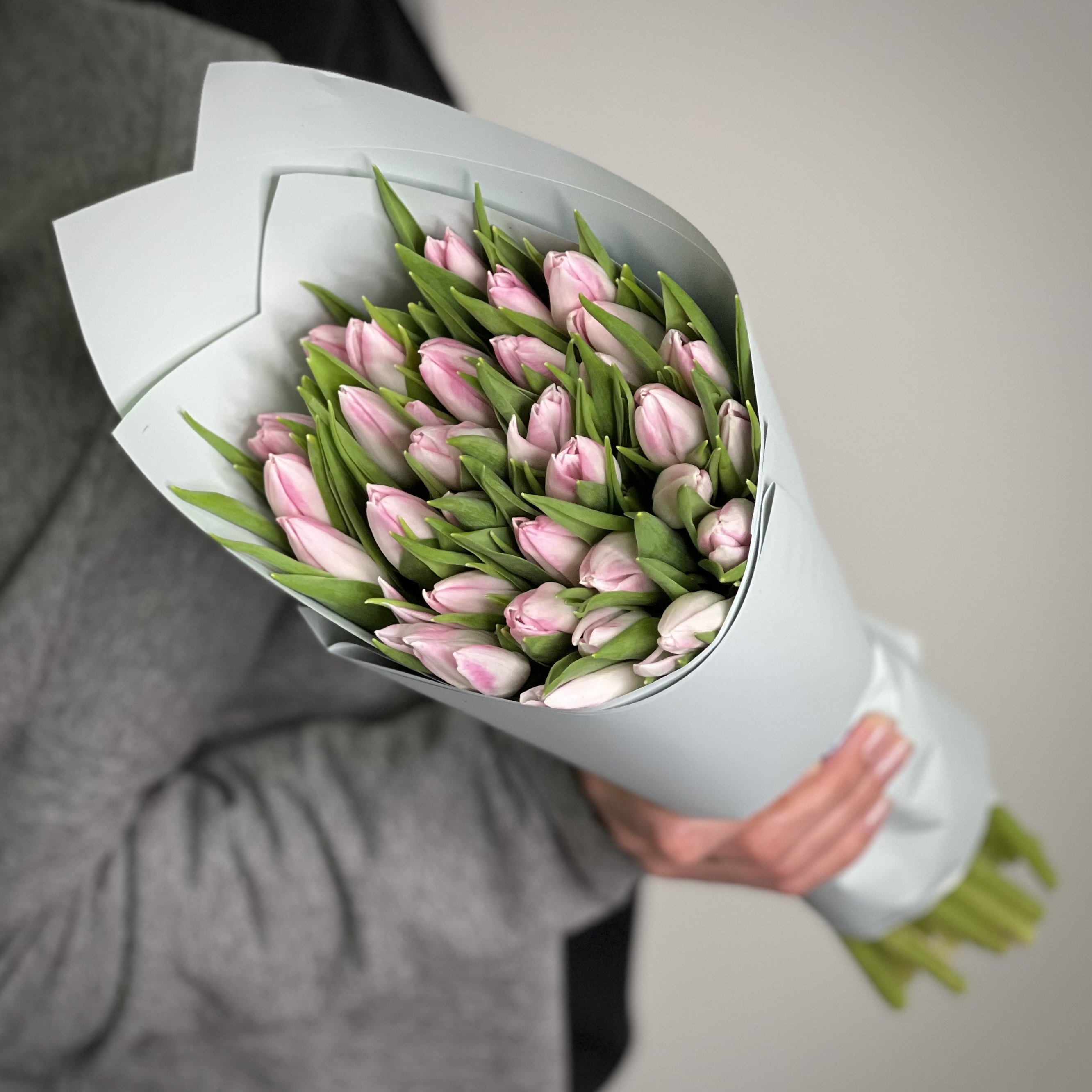 Тюльпаны Букет из 31 розового тюльпана