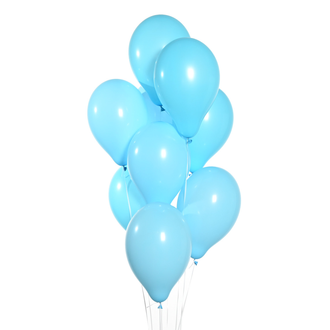 Воздушные шары Голубые 9 шт. 32 шт новинка пожарная машина полицейская модель комплект 1 9 голубые цифры воздушные шары украшения для детей день рождения детский душ