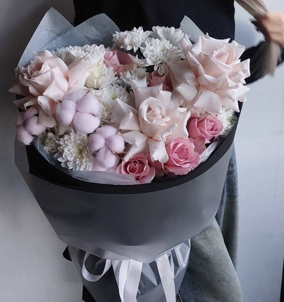 Хризантемы Букет Лиловый рассвет