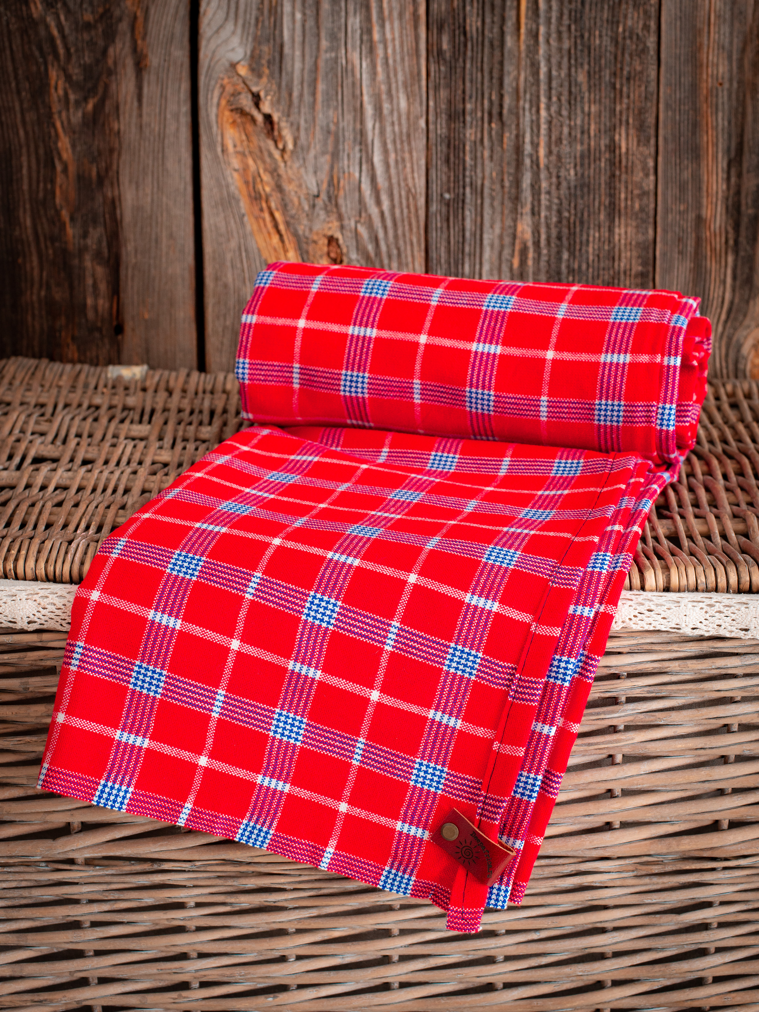 Пледы Масайский плед «сложная клетка» №3