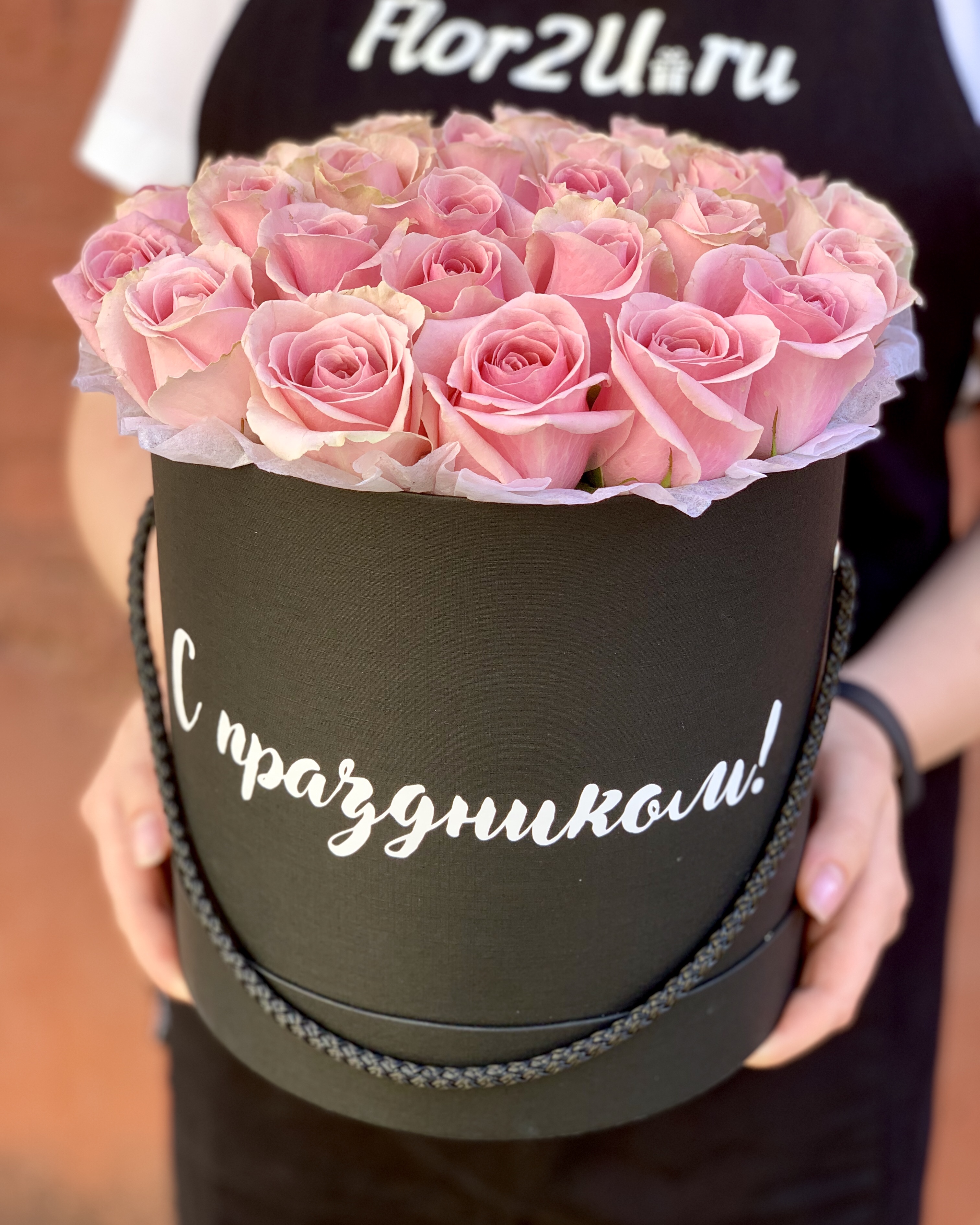 Цветы в коробке Персонализированная коробка с цветами