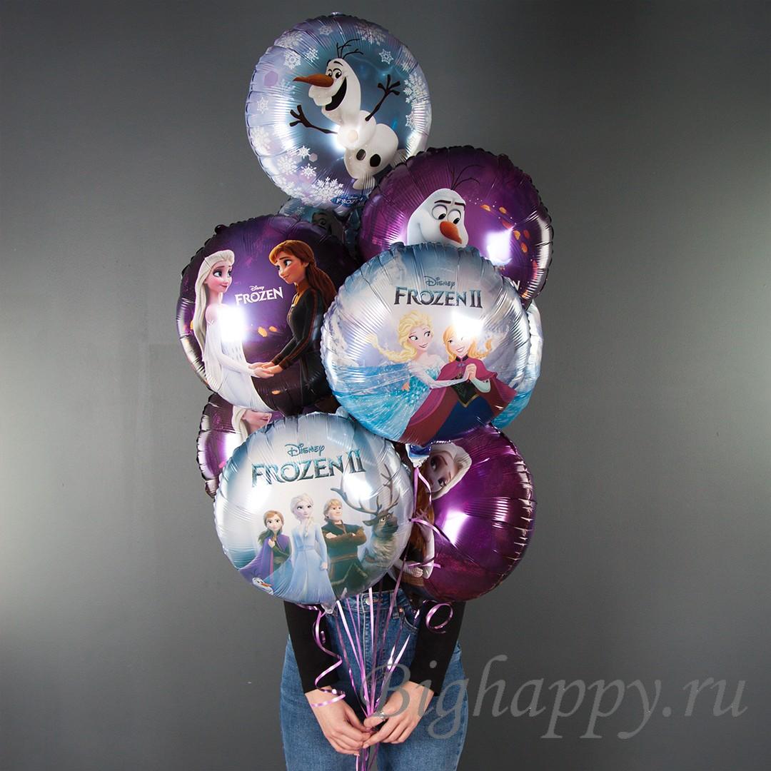 Для crm Красивый круглый шар с гелием из коллекции "Холодное сердце"