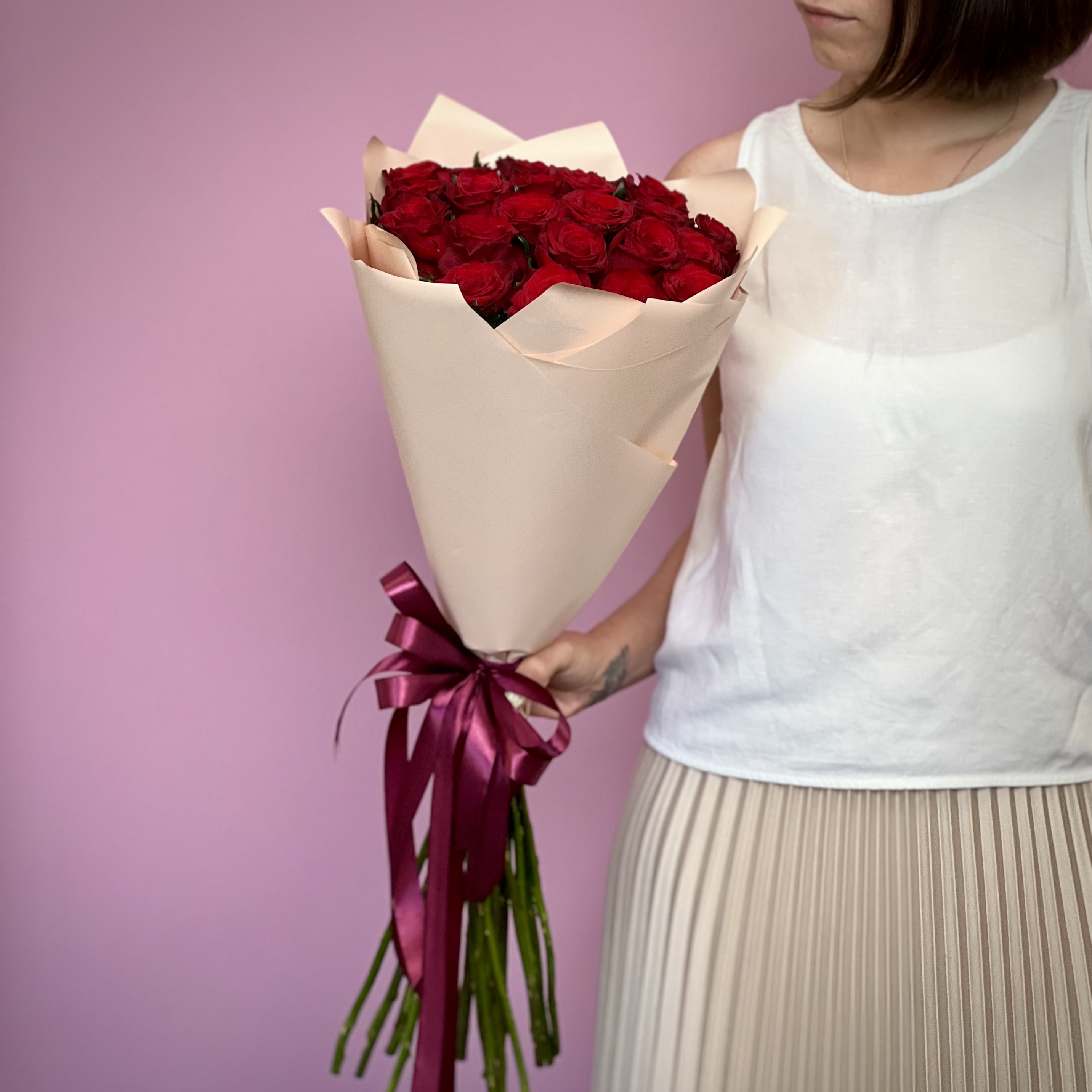 Букеты из роз Букет из роз 70 см Тру Лав 23 шт