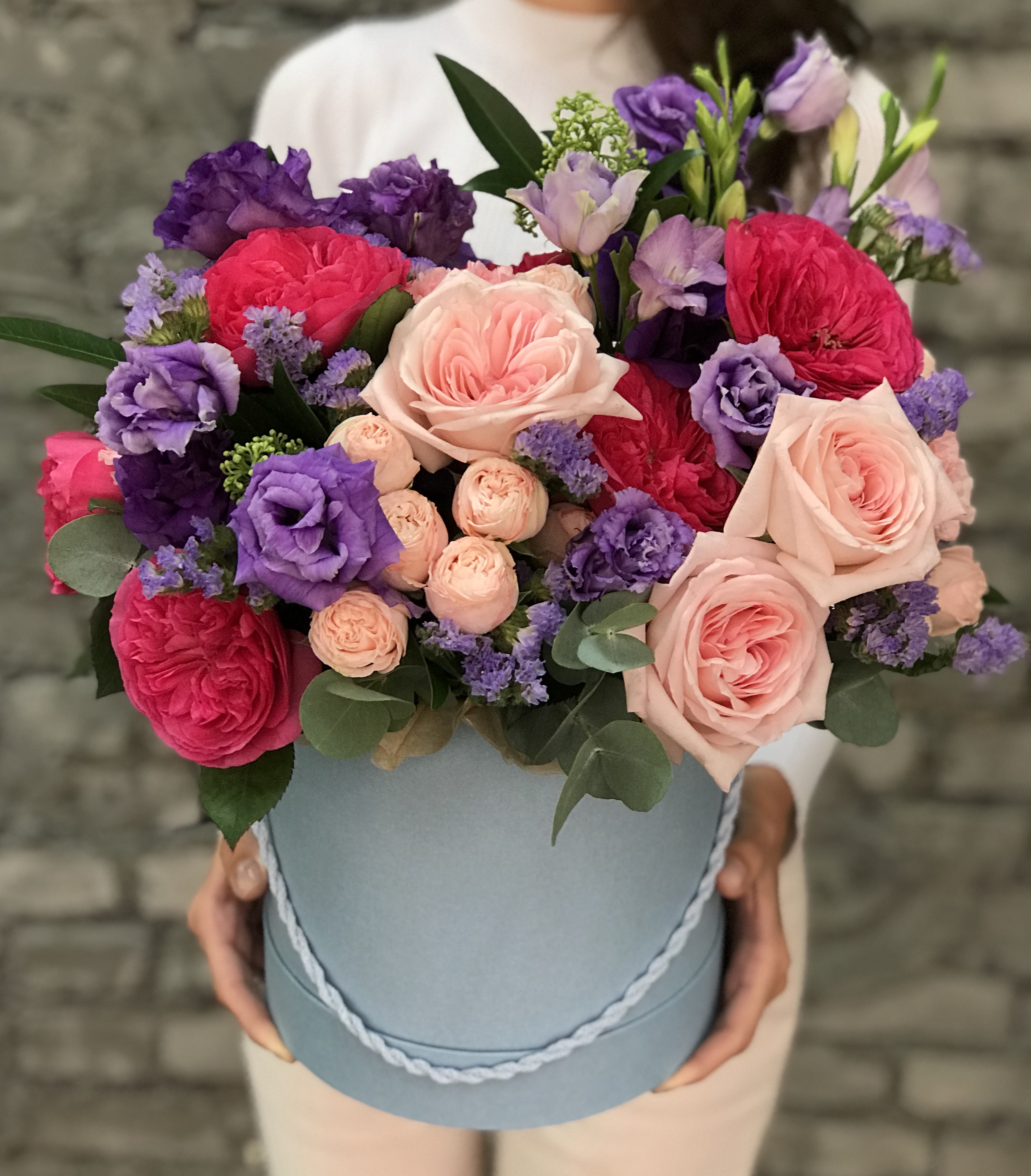 Insta букеты Цветы в коробке Лесная фея