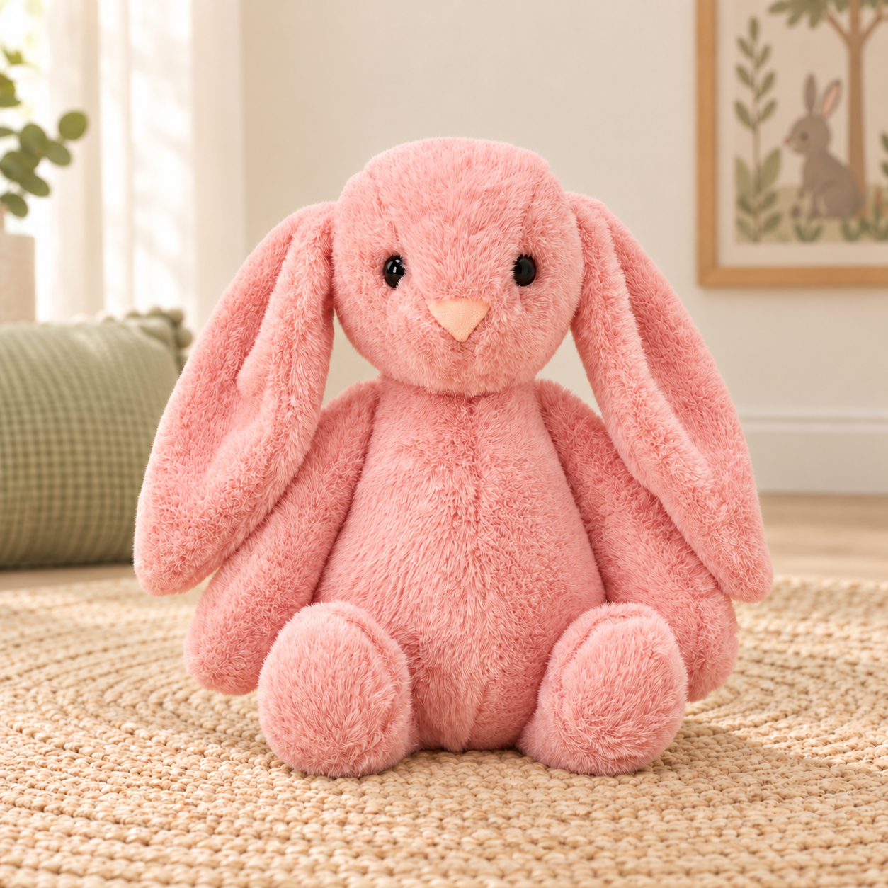 Мягкие игрушки Заяц розовый (SL), 32 см