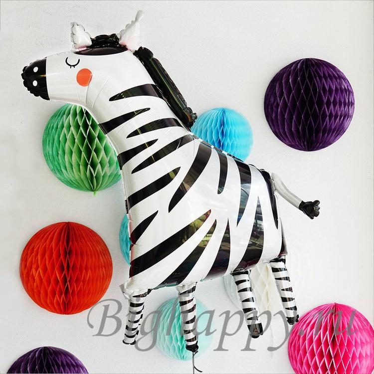 Для crm Фольгированный шар "Забавная зебра"