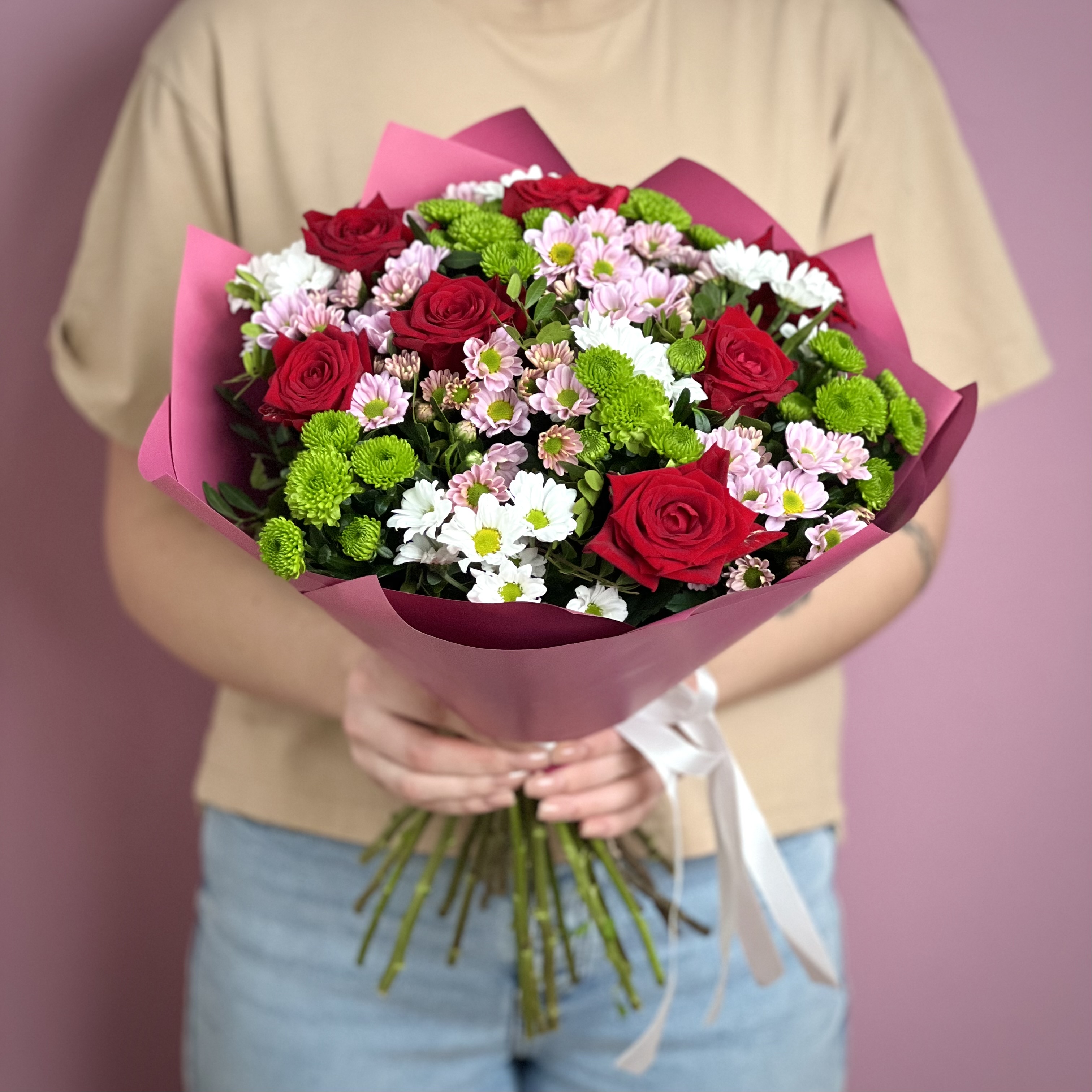 Хризантемы Букет Краски художника