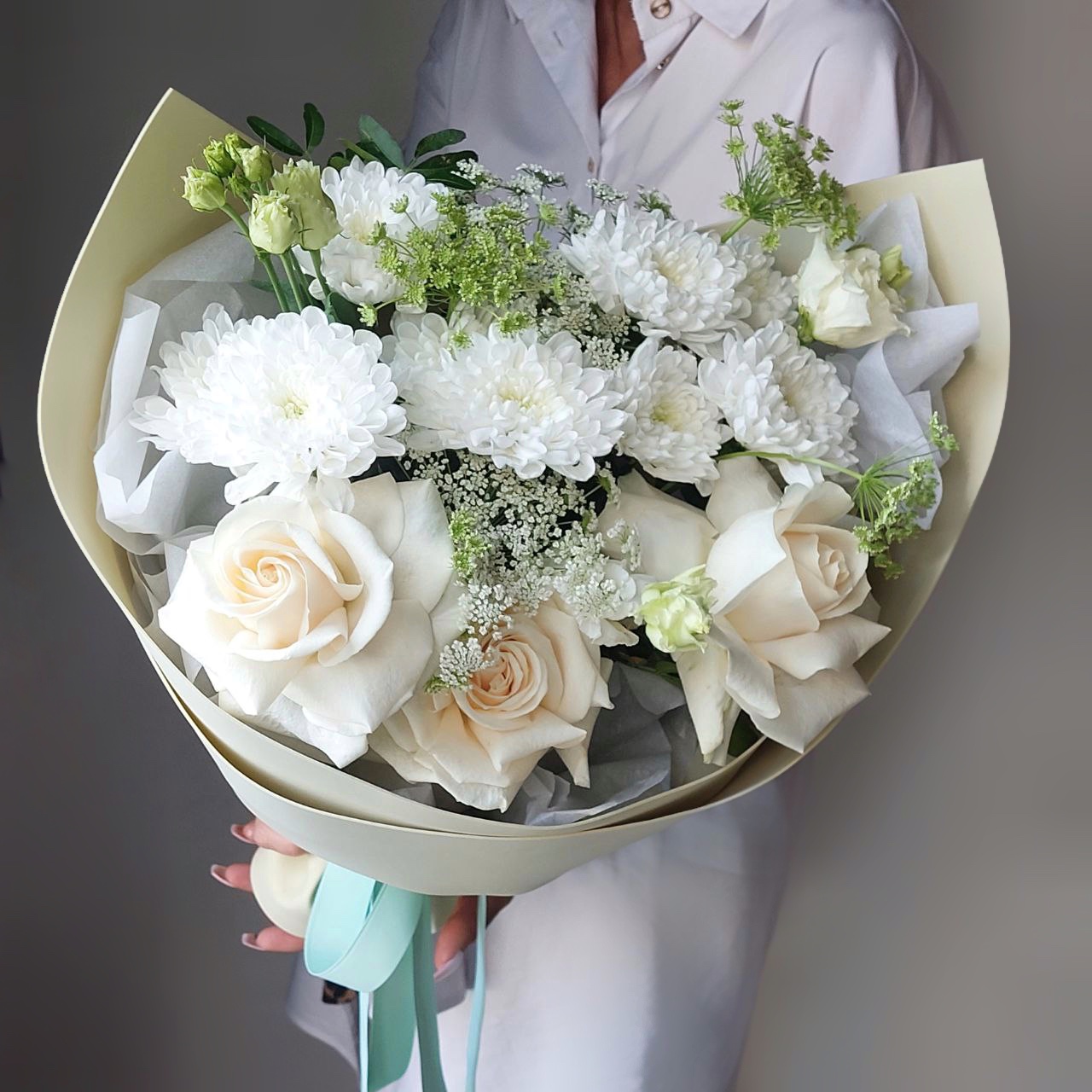 Хризантемы Букет Сказка на рассвете