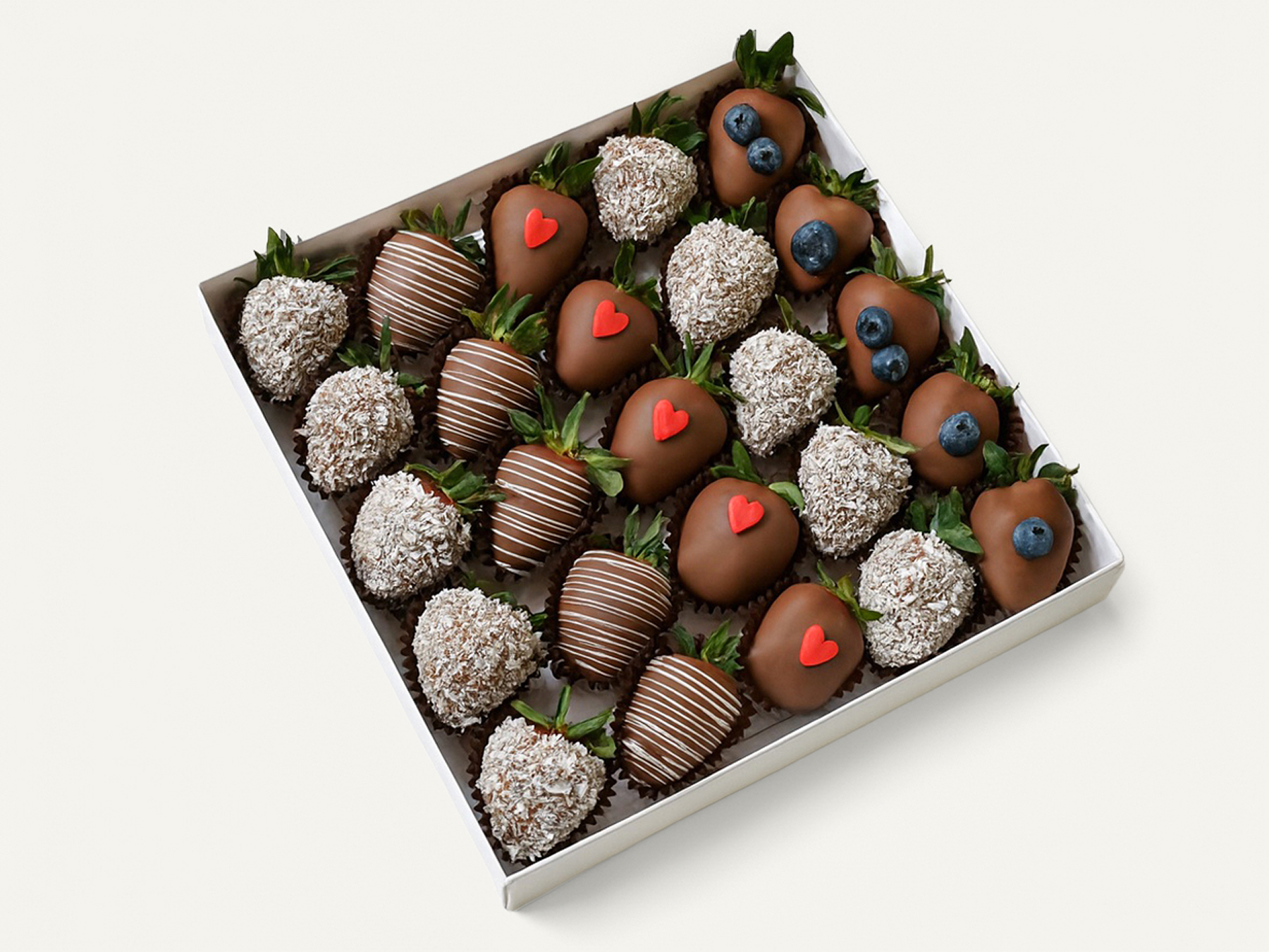 Для crm Набор клубники в шоколаде Молочный рай L