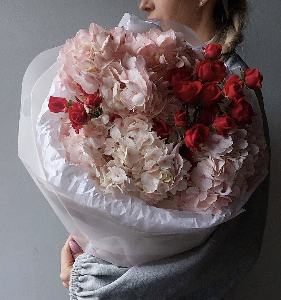 Гортензии Букет Счастливые часы