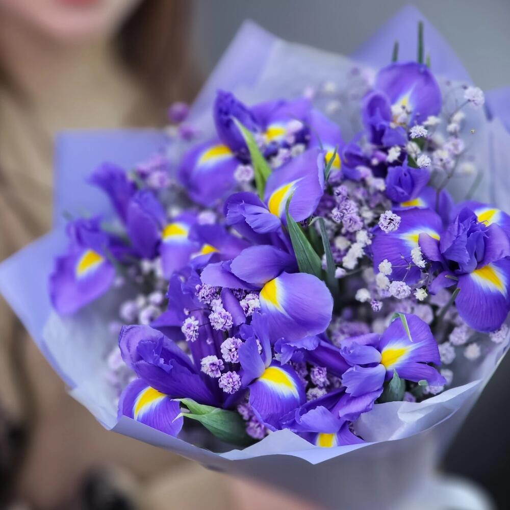 Ирисы Букет Лавандовый фреш