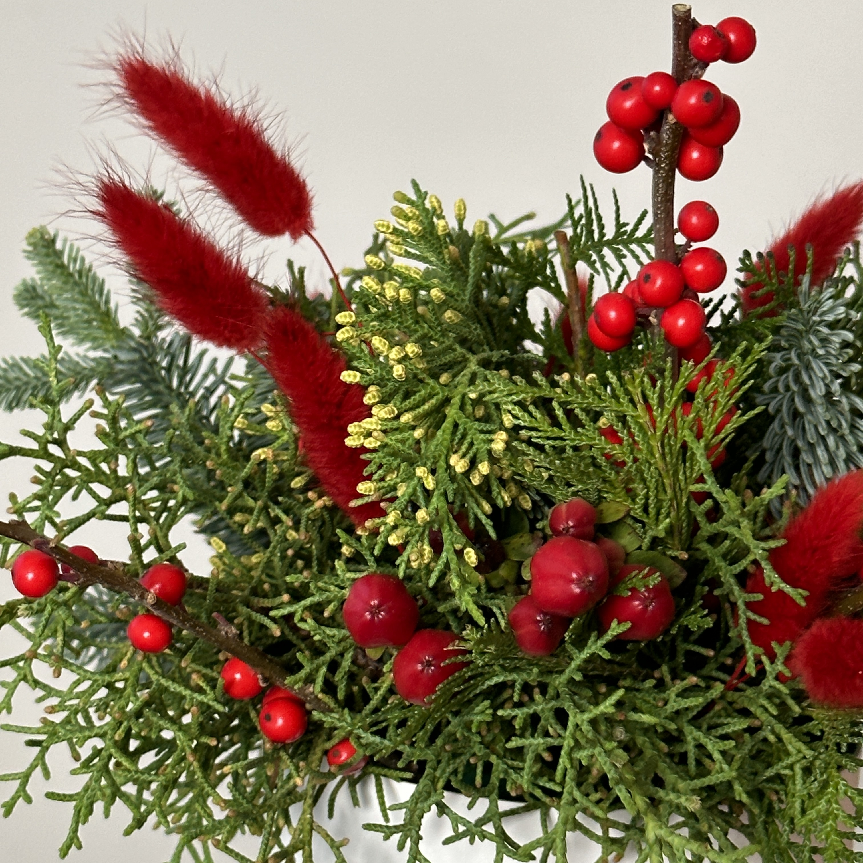 Новогодняя коллекция Новогодняя композиция в коробке Гриньетта