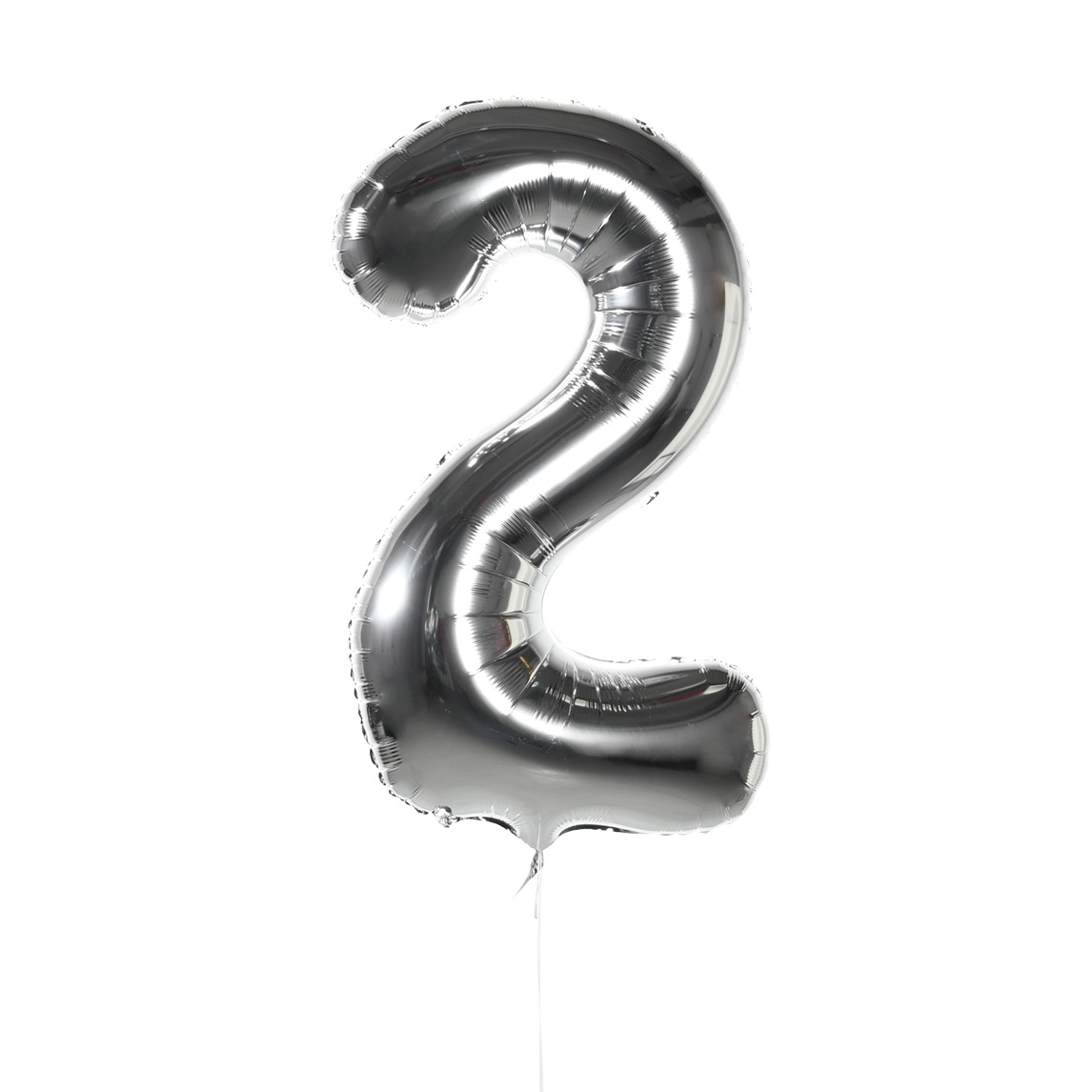 Воздушные шары Цифры (серебро) 2 40 дюймовые радужные цифры фольгированные воздушные шары конфетница украшения для дня рождения детские подарочные шары