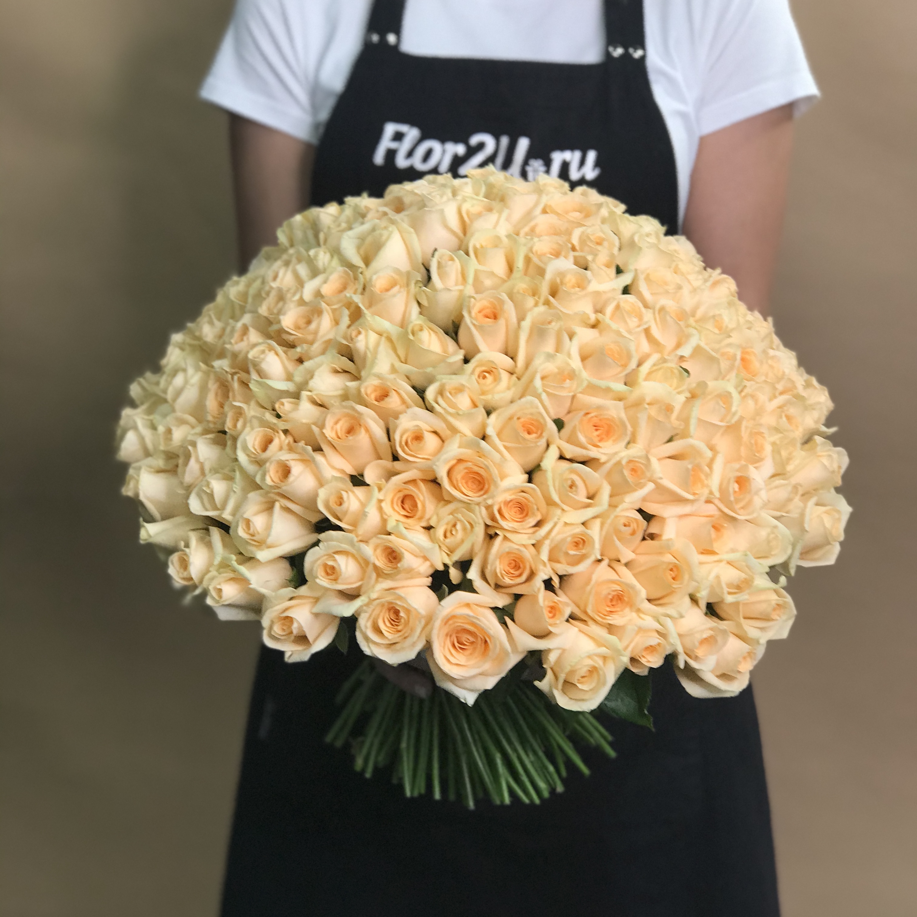 Букет из 201 розы (40 см) букет искусственный розы оранжевые 40 см