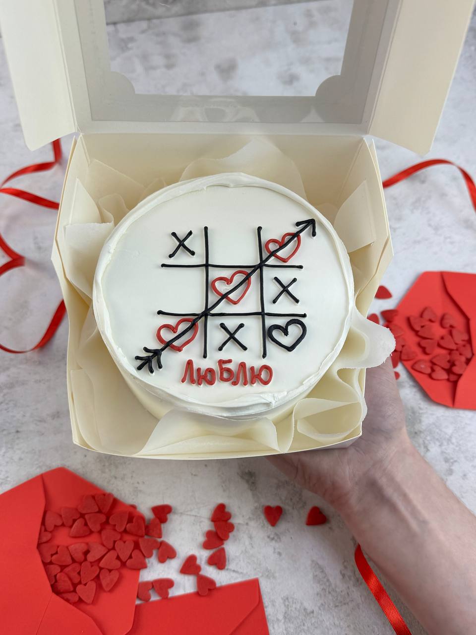 Для crm Бенто-торт "Люблю"