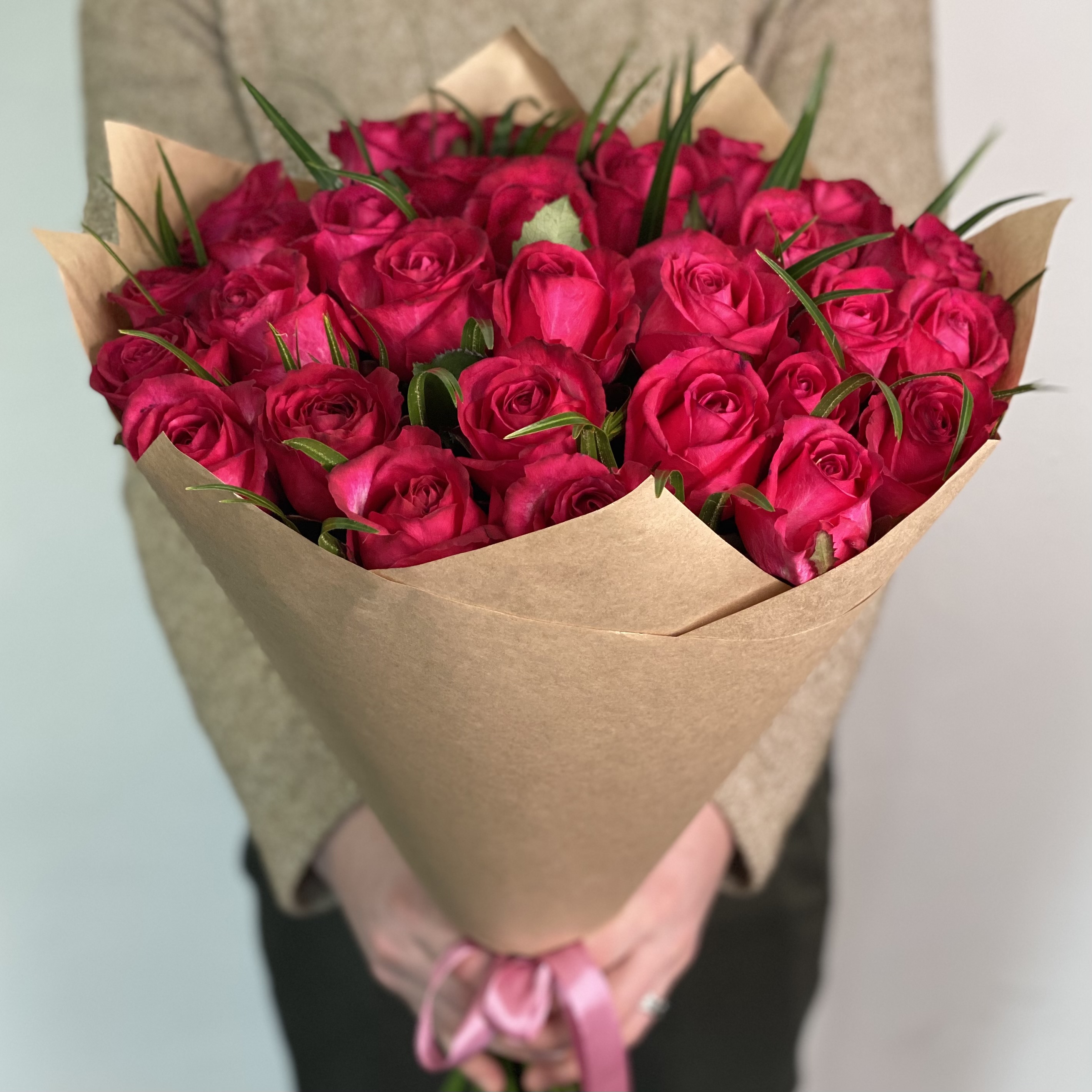 Букеты из роз Букет Малиновые сны
